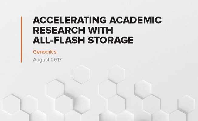 通过全闪存存储加速学术研究